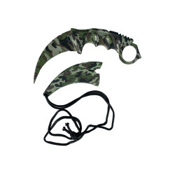 Military Karambit, нож с фиксирано острие от неръждаема стомана с калъф и нож CS-GO