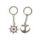 Метален ключодържател от две части рул и котва