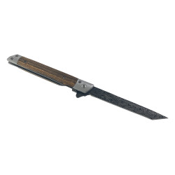 Сгъваем джобен нож танто острие, шарка имитираща дамаска стомана