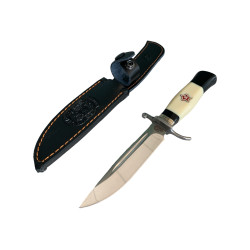 Надеждност и елегантност Нож с фиксирано острие Finka NKVD с кожена кания и стомана 95х18
