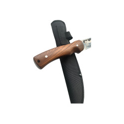 Сила и издръжливост в руски стил Ловен нож охотник със стомана 65х13 и кания, модел FB1710