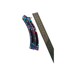 Майсторство и забавление в зомби апокалипсиса Бътерфлай тренировъчен нож за правене на трикове Майсторство и забавление в зомби апокалипсиса Бътерфлай тренировъчен нож за правене на трикове