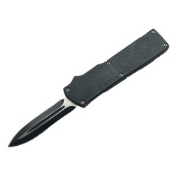 Автоматичен метален нож кама OTF и релефна черна дръжка