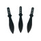 Комплект тежки ками кунай Black класически модел три броя сет с калъф