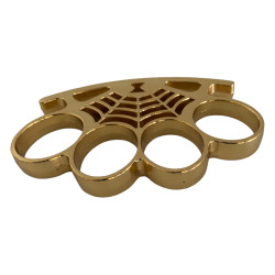 Масивен тежък метален бокс златист цвят ,форма на паяжина Масивен тежък метален бокс златист цвят ,форма на паяжина