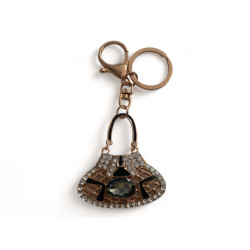 Дамски ключодържател Елегантна чанта  с кристали