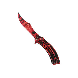 Нож сгъваем тип пеперуда незаточен за правене на трикове -model Fire