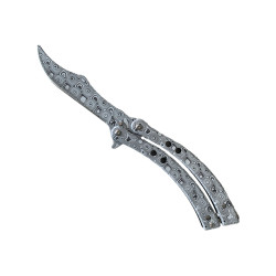 Елегантна красота и острие като бръснач Нож пеперуда с шарка, имитираща дамаската стомана