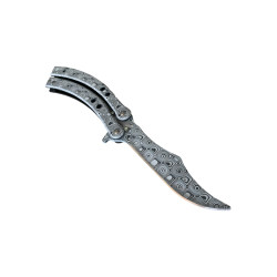 Елегантна красота и острие като бръснач Нож пеперуда с шарка, имитираща дамаската стомана