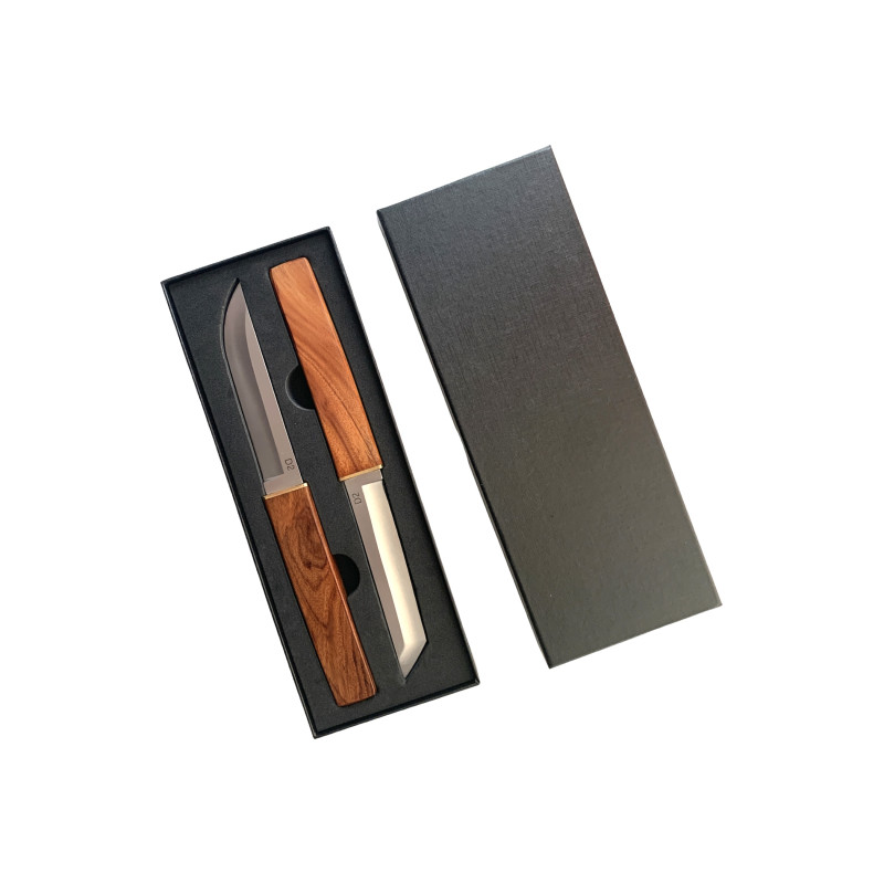 Уникален японски нож,комплект от два броя в кутия за подарък