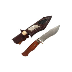 Рядък модел Bowie нож от дамаскова стомана - Изящна изработка от висок клас