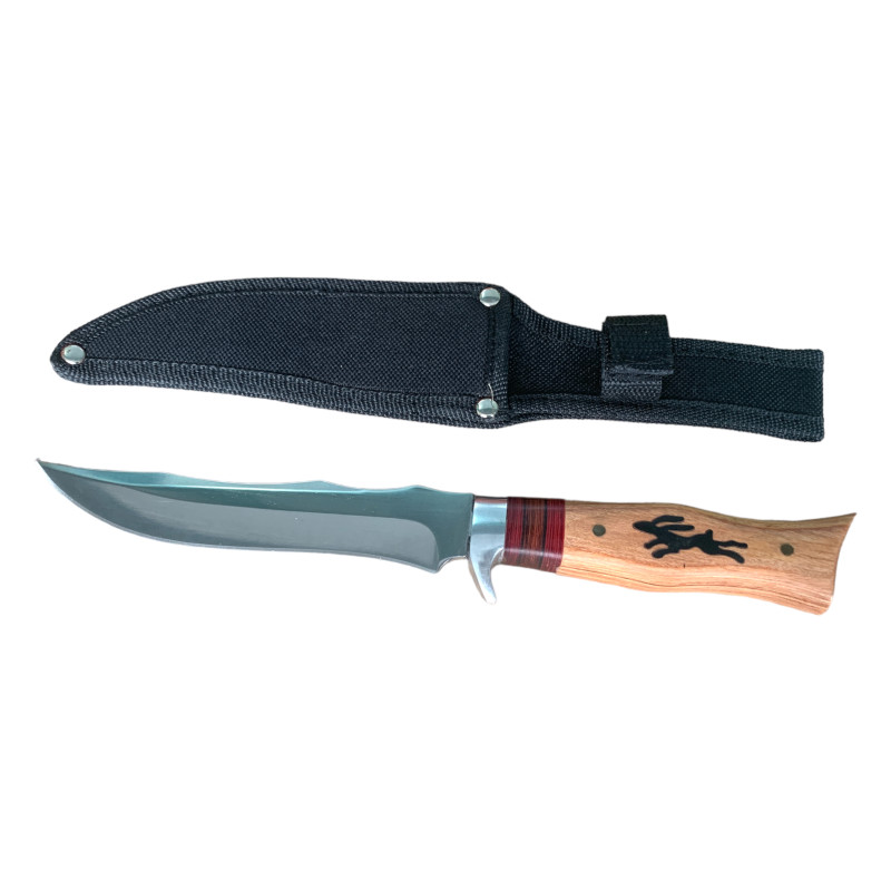 Елегантен Ловен Нож с Уникален Дизайн и Дървена Дръжка - Модел FB930B