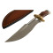 Компактен Ловен Нож за Оцеляване с Дървена Дръжка и Висококачествена Кожена Кания