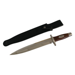 Мощен и Удобен Ловен Нож Model Bowie с Кожена Кания