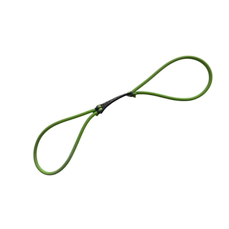 Резервен ластик за прашка объл зелен цвят 4мм