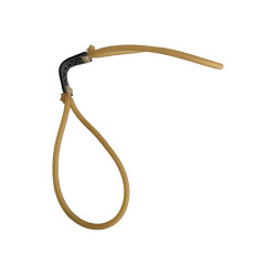 Резервен ластик за прашка объл кафяв цвят 4мм