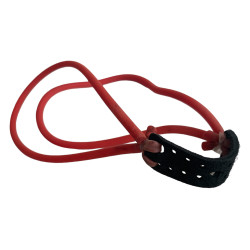 Резервен ластик за прашка объл червен цвят 4мм