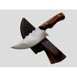 Ръчно изкован нож Heritage с дамаска стомана и кожена кания Ръчно изкован нож Heritage с дамаска стомана и кожена кания