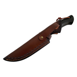 Ръчно изработен нож от дамаска стомана VG10 с дръжка от абанос за лов и оцеляване