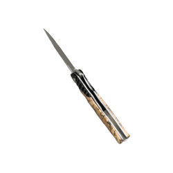 Дамасков стилет Desert Mirage с ръчно изработена кожена кания