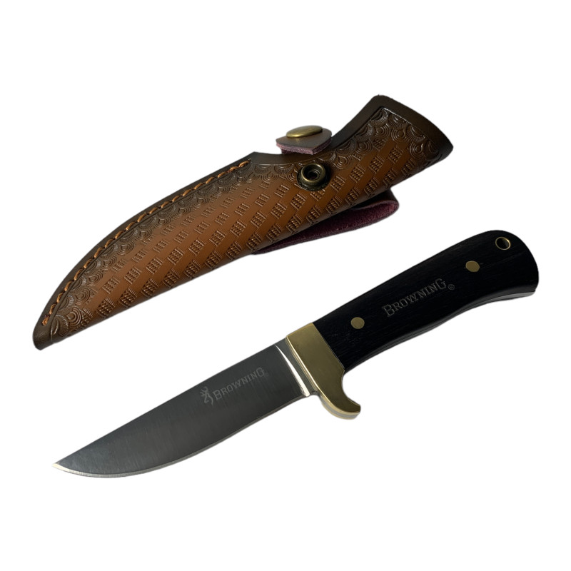 Прецизно изработен ловджийски нож "Класика" с кания от еко  кожа