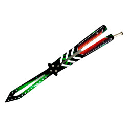 Тренировъчен Пеперуден Нож 'Радуга