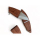 Иновативен Миниатюрен джобен нож с дървена дръжка "Акула"