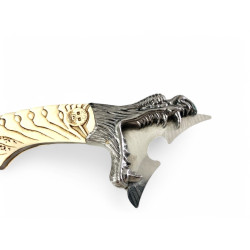 Декоративен нож "Морски вълк" с изящна дръжка и стойка