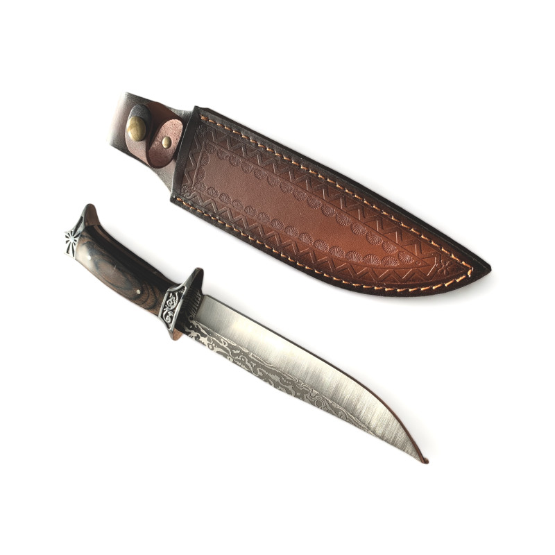 Традиционен ловен нож Варвар с ръчно изковано острие
