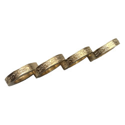 Комплект тактически пръстени за самозащита с декоративна гравюра