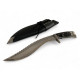 Ловен нож "Драконова стомана" с огледално полирано острие и дръжка от лилаво сандалово дърво
