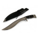 Ловен нож "Драконова стомана" с огледално полирано острие и дръжка от лилаво сандалово дърво