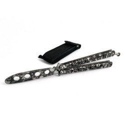 Тренировъчен Нож Пеперуда с Декоративен Патерн - Безопасен и Стилен