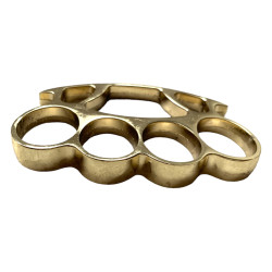 Масивен Метален Бокс в Златист Цвят за Самозащита