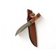 Ловен Нож с Неръждаемо Острие от Стомана 65х13 и Ръчно Изработена Дървена Дръжка