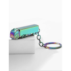 Ключодържател с фигурка на камион в холографски цветове