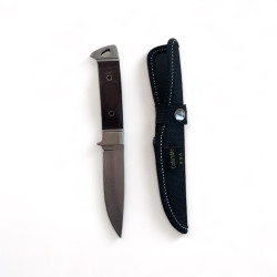 Тактически нож с дървена дръжка и текстилен калъф