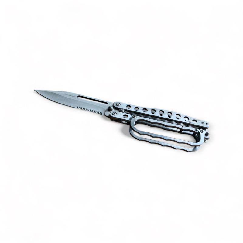 Детайл на подвижния предпазител за пръсти на нож 'Trench Knife