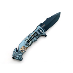 Мултифункционален Джобен Нож с Дизайн на Вълк - Ножове Онлайн