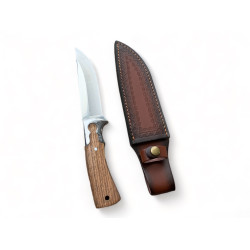 Ловен нож с Full Tang конструкция и Дървена Ръкохватка - Ножове Онлайн