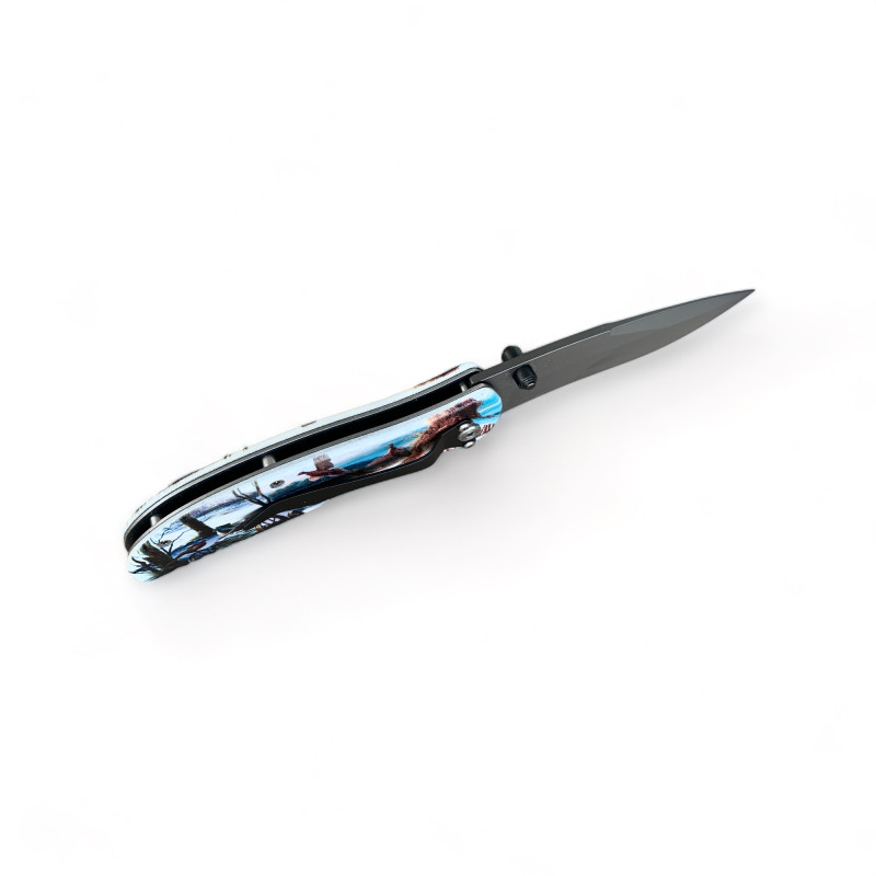 3D Принт Сгъваем Полуавтоматичен Джобен Нож - Идеален за Колекция или Подарък - Ножове Онлайн