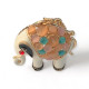 Ключодържател "Бохемски слон" с многоцветни камъни