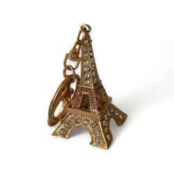 Ключодържател "Айфеловата кула" с кристална украса - Парижко Великолепие