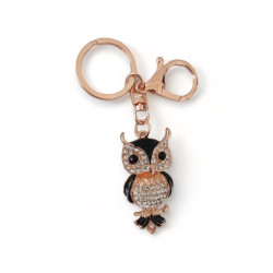 Ключодържател с бухал и кристални очи - Пазителят на Тайните