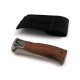 Сгъваем джобен нож с дървена ръкохватка и тигров мотив - Изящество и практичност