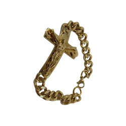 Мъжка Гривна "Силата на Вярата" със Златист Кръст Гривна "Dorato Vigore"