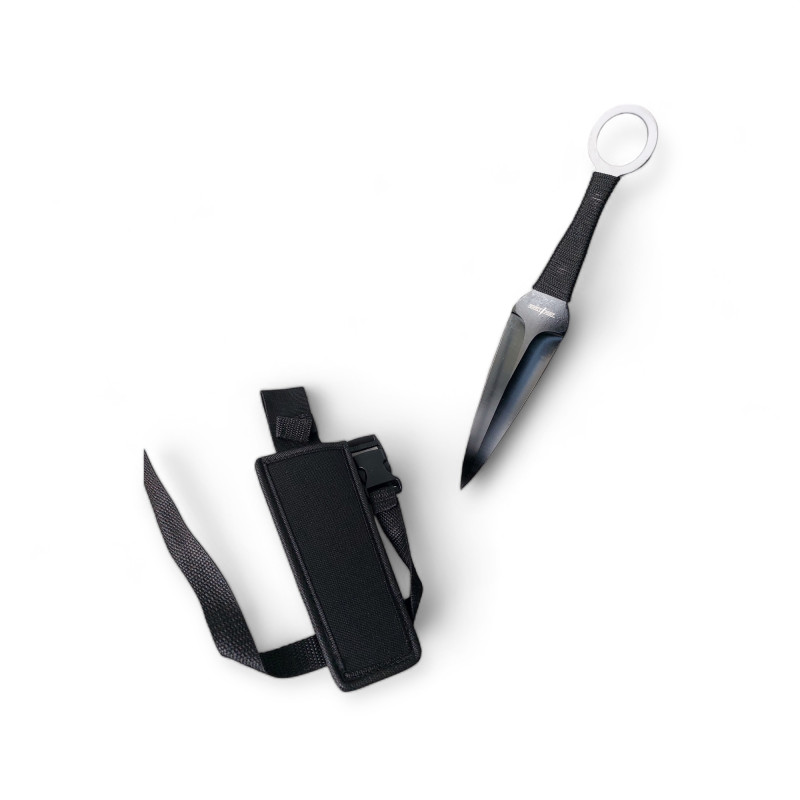 Професионална Кама нож пластина "Кунай Perfect Point" с матово черно покритие