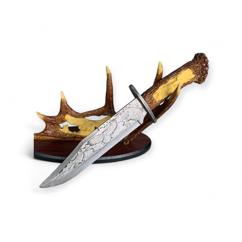 Висококачествен нож за колекционери с ръкохватка със смолени украшения
