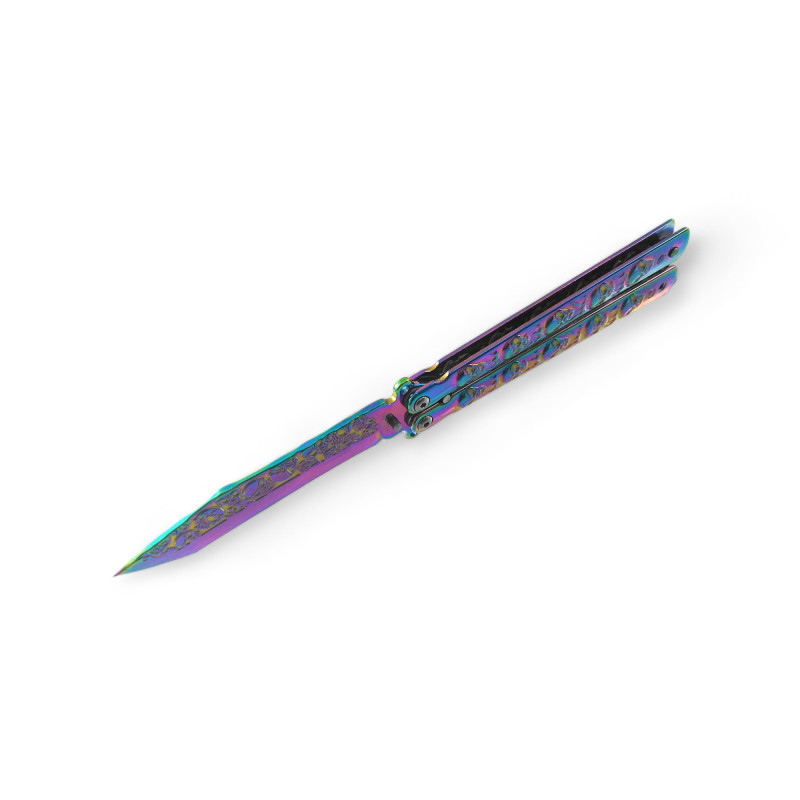 Нож Пеперуда "Rainbow Zombie Killer" с Острие Танто
