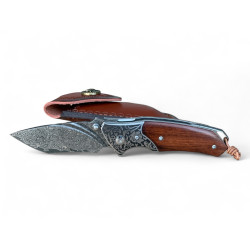 Сгъваем нож с дамаскова стомана "Damascus Falcon GT"